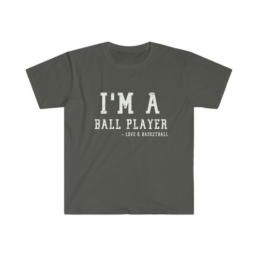 Ball Player Unisex Softstyle T-Shirt - Tee and Jeans