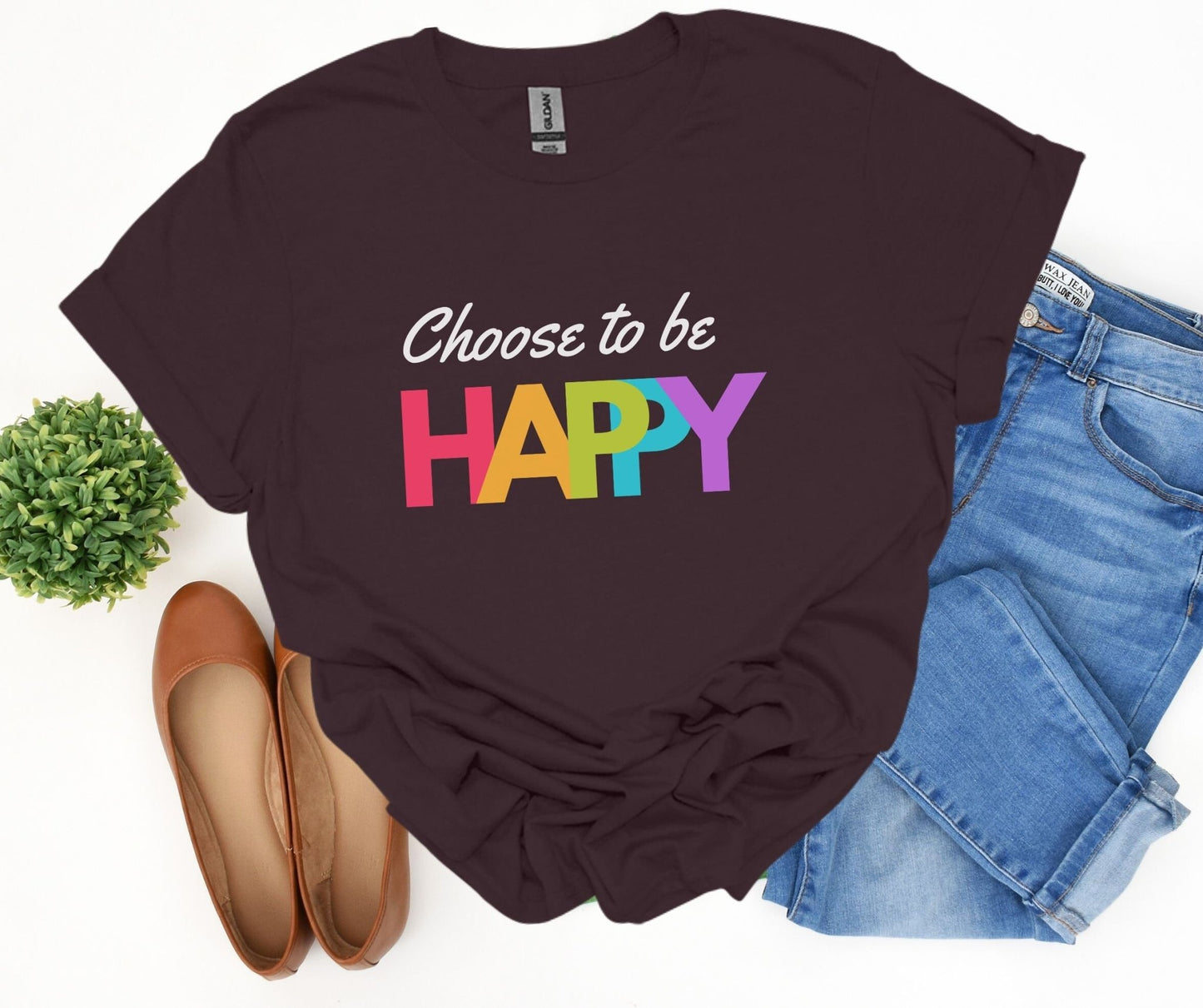 Choose to be Happy shirt - Tee and Jeans