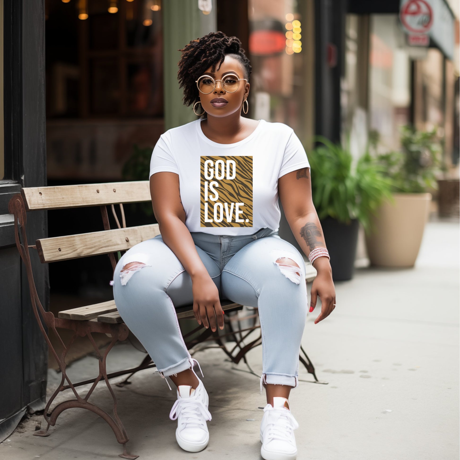 God is Love T-Shirt - Tee and Jeans