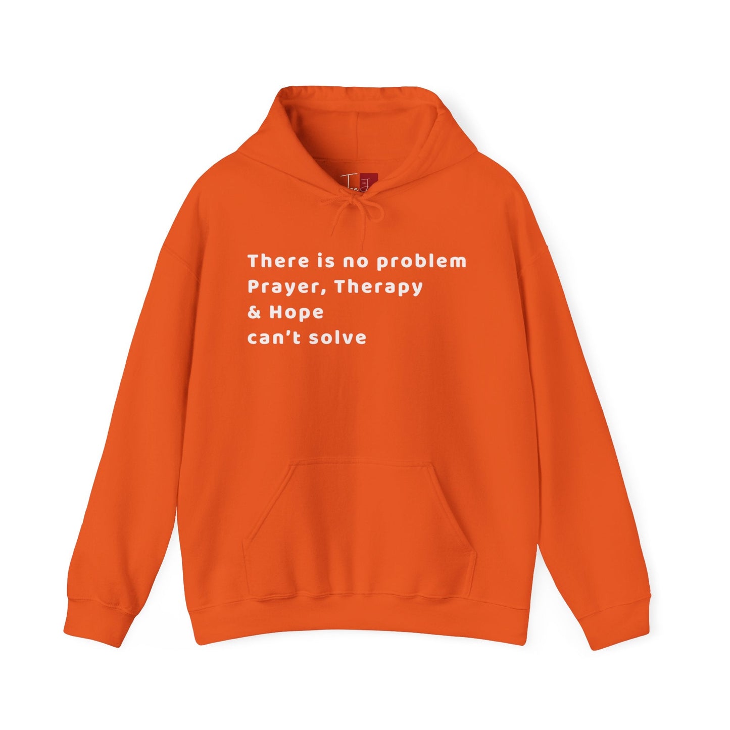 No Problem Prayer, Therapy and Hope Can't Solve Hooded Sweatshirt - Tee and Jeans