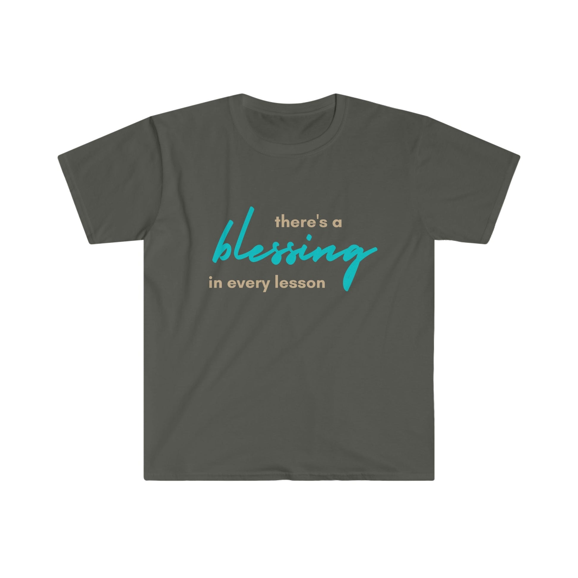 There's A Blessing Unisex Softstyle T-Shirt - Tee and Jeans